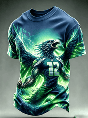 Men's Retro Football Printing T-Shirts