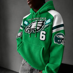 Rugby-print Hoodie