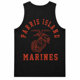 Menswear Soft Outdoor Fabric Parris Island Marines Tank Top