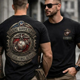 Retro Metal‑Style Emblem Men T‑Shirt