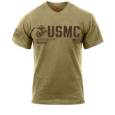 USMC Split Flag Coyote Brown Shirt