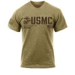 USMC Split Flag Coyote Brown Shirt