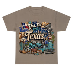 Yes I'm From Texas, How Can You Tell Retro Texas T-shirt