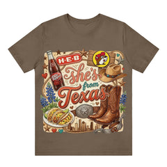 "She's From Texas I Can Tell" Unisex Texas Residents T-shirt