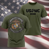 USMC- Soft Cotton Poly Blend Tee