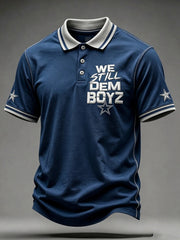 Men's Football Short-Sleeve Polo Shirt