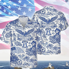 USA 250th Anniversary Hawaiian Shirt
