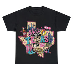 Shes From Texas I Can Tell - Western Southern Vibes T-shirt