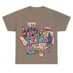 Shes From Texas I Can Tell - Western Southern Vibes T-shirt