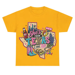 Shes From Texas I Can Tell - Western Southern Vibes T-shirt
