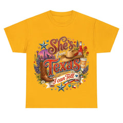 "She's From Texas I Can Tell" Retro Texas T-shirt