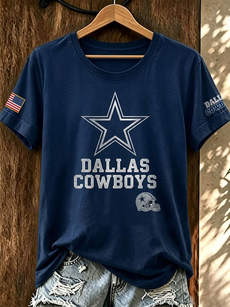 Women's Casual Dallas Print T-Shirt