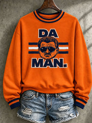 Women's Casual Printed Long-Sleeve Sweatshirt