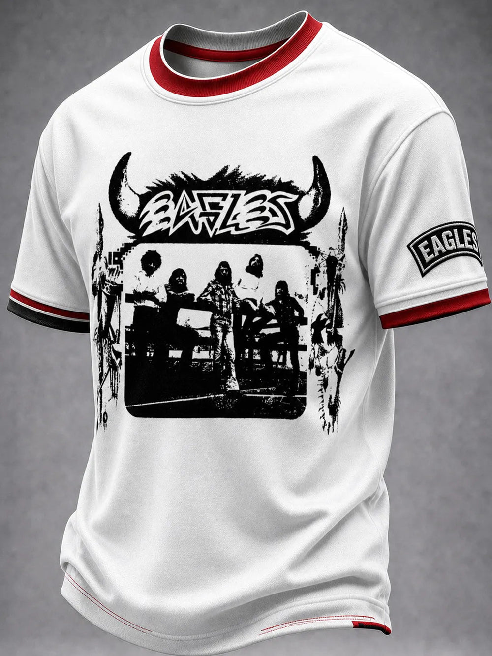 Men's Music Print T‐Shirt