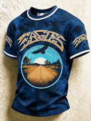 Men's Music Print T‐Shirt