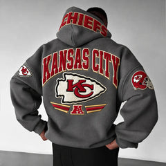 Rugby-print Hoodie