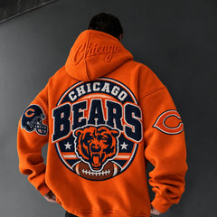 Rugby-print Hoodie