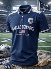 Men's Football Short-Sleeve Polo Shirt