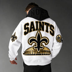 Rugby-print Hoodie