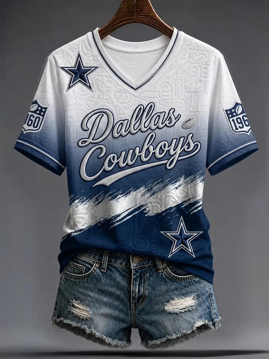 Women's Casual Dallas Print T-Shirt