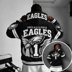 Rugby-print Hoodie