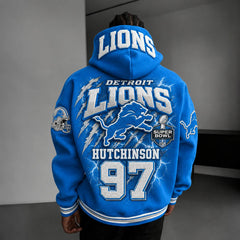 Rugby-print Hoodie