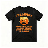 Trumpkin Funny Pumpkin Halloween Graphic T‑Shirt