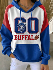 Women's Retro Football GO Graphic Hoodie