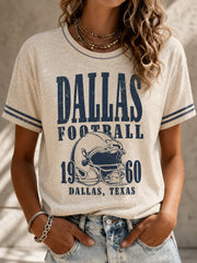 Women's Football Print T-shirt