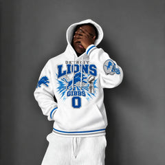 Rugby-print Hoodie
