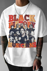 Black History Month Kendrick Lamar Tupac And Others Musicians Graphic Tee For Men