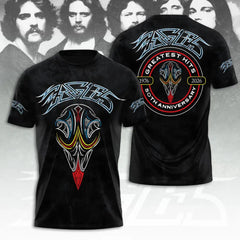 Men's Music Print T‐Shirt