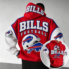 Rugby-print Hoodie