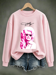 Women'S Cowgirl Print Sweatshirt
