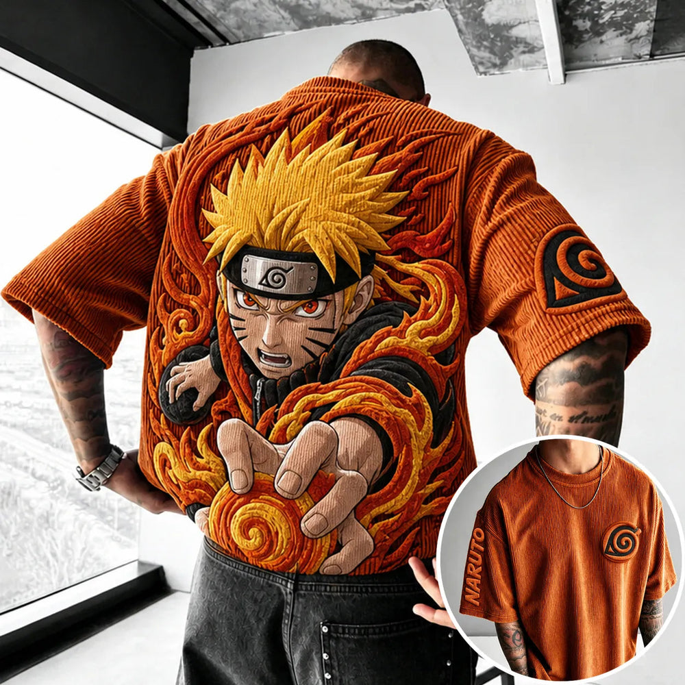 Unisex Anime-Style Retro Oversized T-Shirt