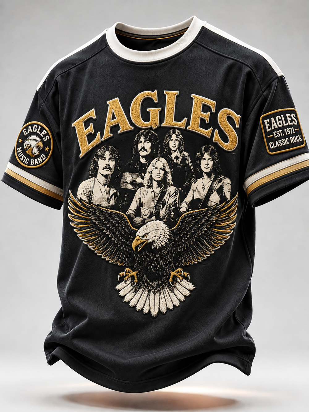Men's Music Print T‐Shirt