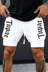 TUPAC print shorts