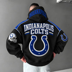 Rugby-print Hoodie