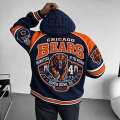 Rugby-print Hoodie