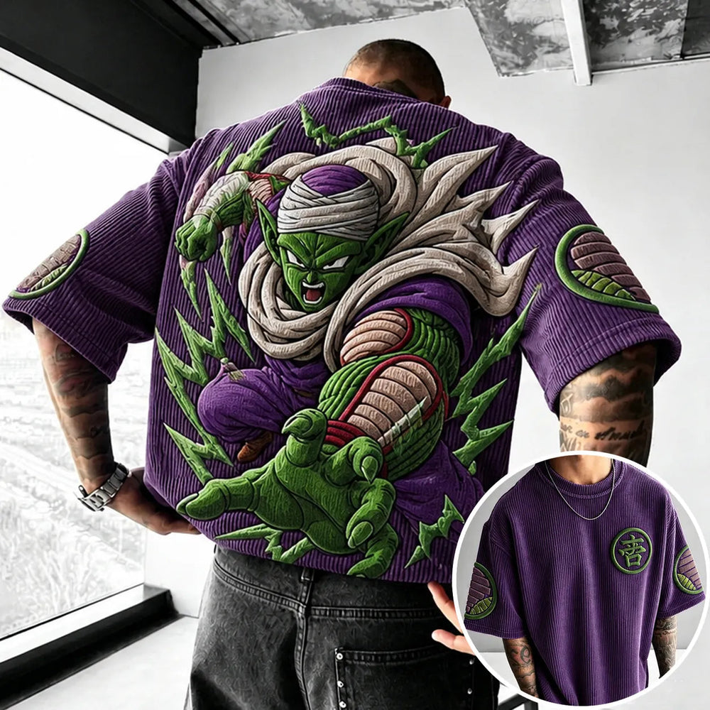 Unisex Anime-Style Retro Oversized T-Shirt