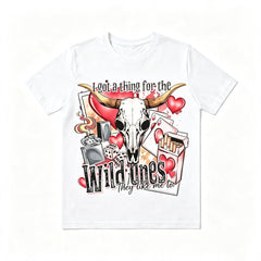 Western Wild Ones Bull Skull Graphic Tee