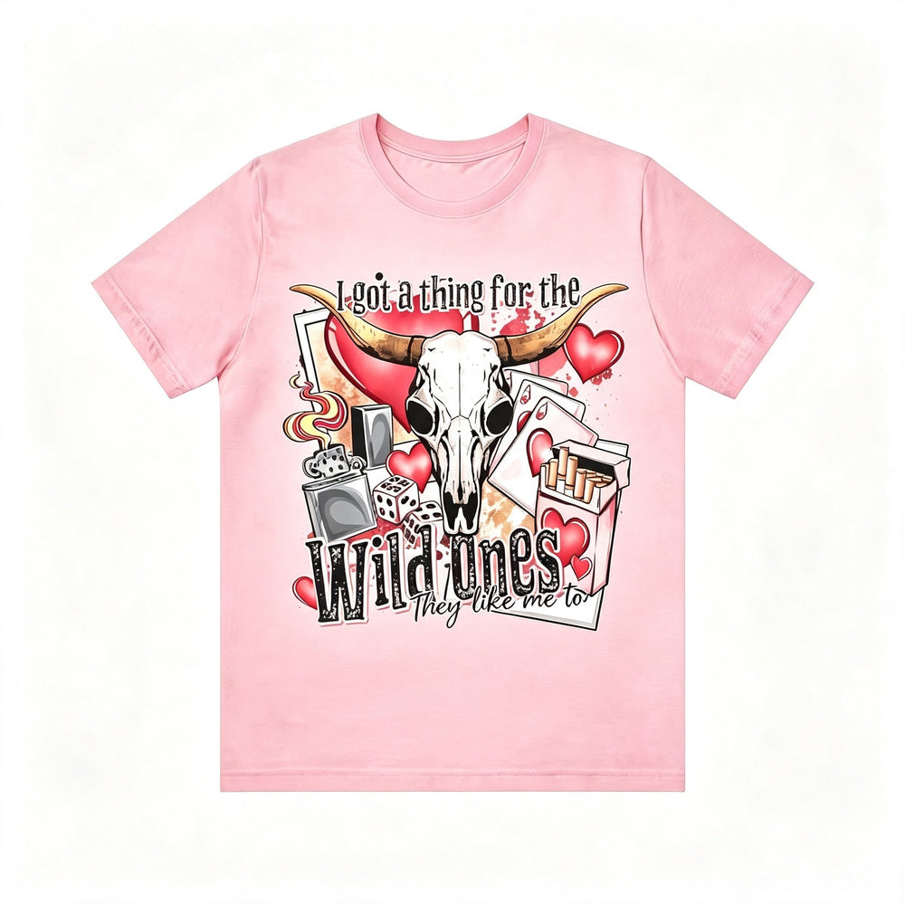 Western Wild Ones Bull Skull Graphic Tee