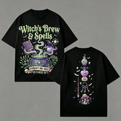 Witch's Brew & Spells Double‑Sided Halloween T‑Shirt