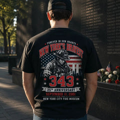 25th Anniversary Firefighter Tribute T Shirt