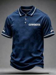 Men's Football Short-Sleeve Polo Shirt