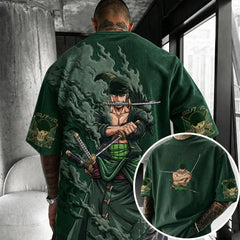 Unisex Anime-Style Retro Oversized T-Shirt