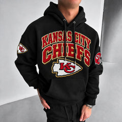 Rugby-print Hoodie