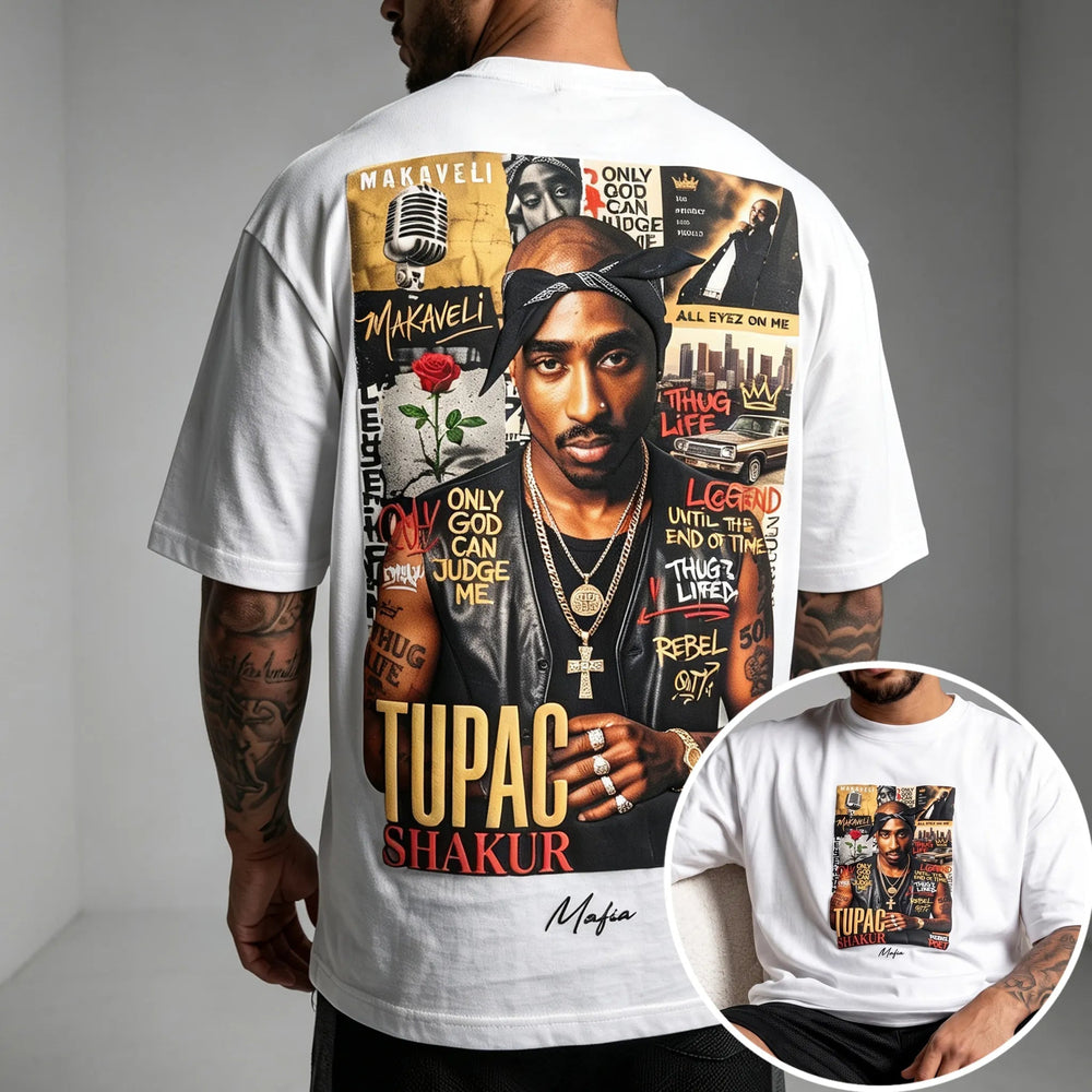 Unisex West Coast Legend Print Short-Sleeve T-Shirt