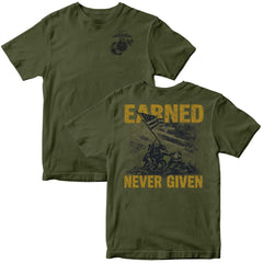 Marines Earned Never Given Iwo Jima T-Shirt