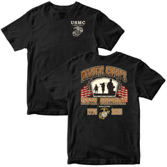 Marines 250th Birthday Flag T-Shirt